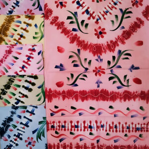 Brush Paint Cotton Nighty Fabric